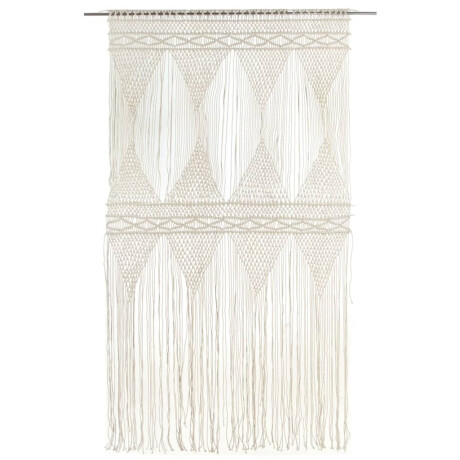vidaXL Gordijn macramé 140x240 cm katoen afbeelding2 - 1