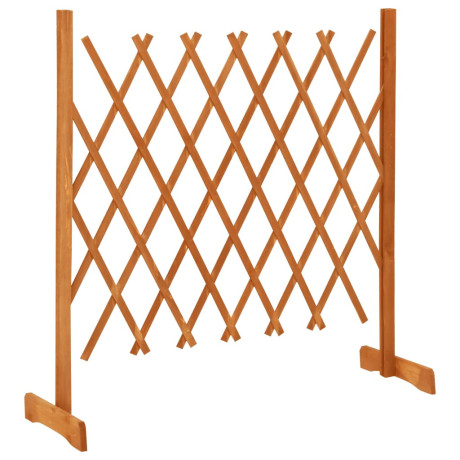 vidaXL Tuinlatwerk 120x90 cm massief vurenhout oranje afbeelding2 - 1