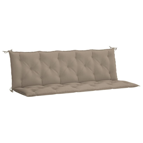 vidaXL Tuinbankkussen 180x(50+50)x7 cm oxford stof taupe afbeelding2 - 1