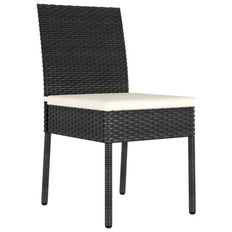 vidaXL Tuinstoelen 2 st poly rattan zwart afbeelding2 - 1