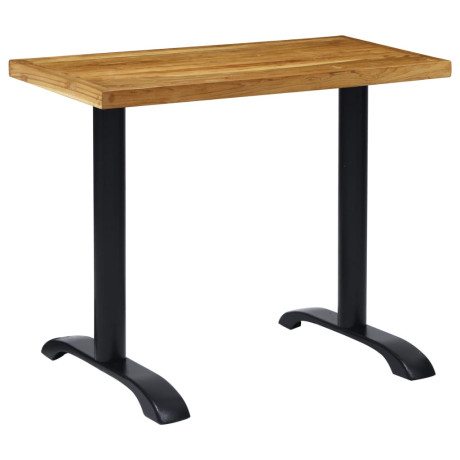 vidaXL Bistrotafelpoten 2 st 61x8x72 cm gietijzer zwart afbeelding2 - 1