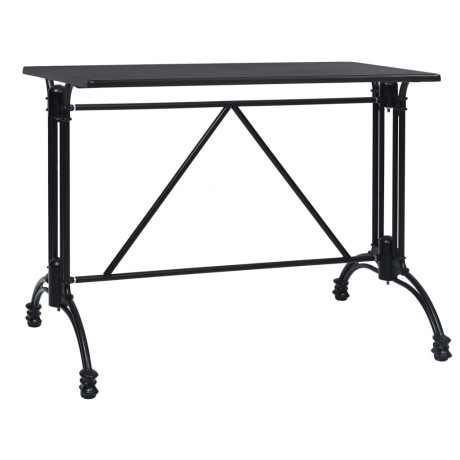 vidaXL Bistrotafelpoot 93x60x72 cm gietaluminium zwart afbeelding2 - 1