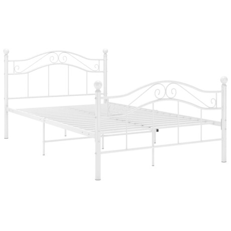 vidaXL Bedframe metaal wit 120x200 cm afbeelding2 - 1