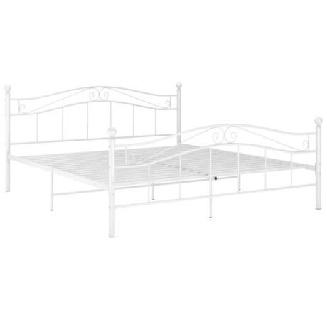 vidaXL Bedframe metaal wit 160x200 cm afbeelding2 - 1