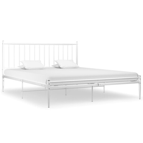 vidaXL Bedframe metaal wit 180x200 cm afbeelding2 - 1