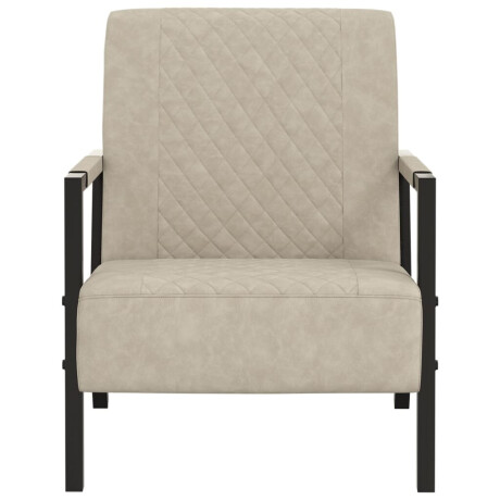 vidaXL Fauteuil kunstleer lichtgrijs afbeelding2 - 1