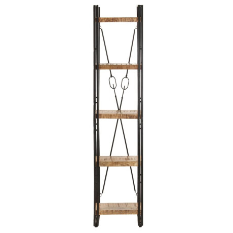 vidaXL Boekenkast met 5 schappen 40x30x180 cm massief mangohout afbeelding2 - 1