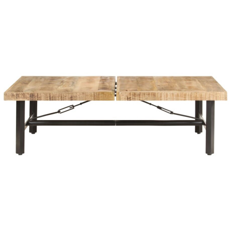 vidaXL Salontafel 142x90x42 cm massief mangohout afbeelding2 - 1
