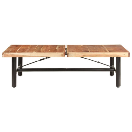vidaXL Salontafel 142x90x42 cm massief acaciahout afbeelding2 - 1