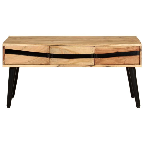 vidaXL Salontafel 88x50x42 cm massief acaciahout afbeelding2 - 1