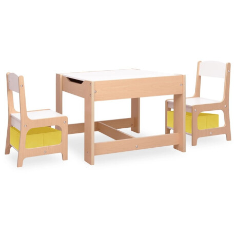 vidaXL Kindertafel met 2 stoelen MDF afbeelding2 - 1