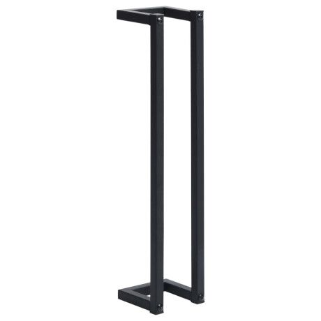vidaXL Handdoekenrek 12,5x12,5x60 cm ijzer zwart afbeelding2 - 1