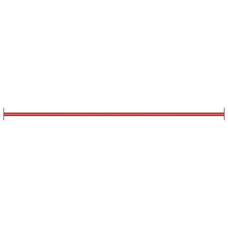 vidaXL Rekstok 125 cm staal rood afbeelding2 - 1