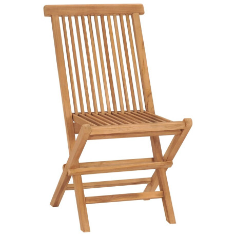 vidaXL Tuinstoelen 2 st inklapbaar massief teakhout afbeelding2 - 1