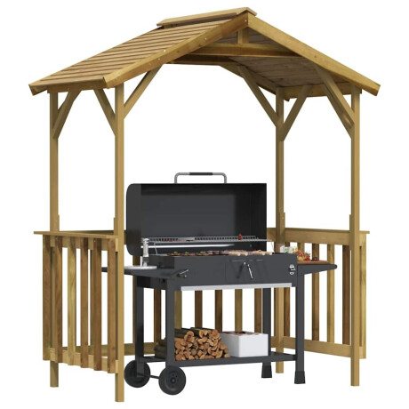 vidaXL Barbecue-overkapping 163,5x93x210 cm geïmpregneerd grenenhout afbeelding2 - 1