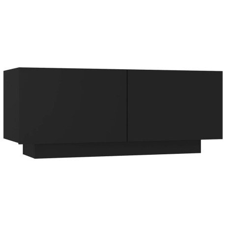 vidaXL Tv-meubel 100x35x40 cm spaanplaat zwart afbeelding2 - 1