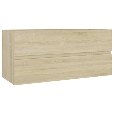 vidaXL Wastafelkast 100x38,5x45 cm bewerkt hout sonoma eikenkleurig afbeelding2 - 1