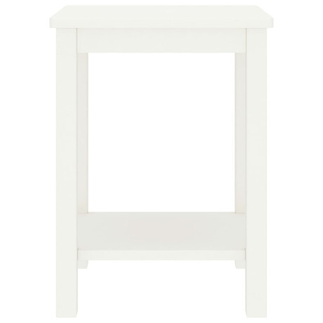 vidaXL Nachtkastje 35x30x47 cm massief grenenhout wit afbeelding2 - 1