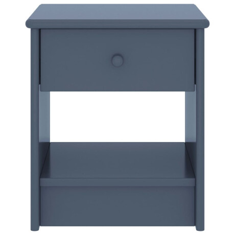 vidaXL Nachtkastje 35x30x40 cm massief grenenhout lichtgrijs afbeelding2 - 1