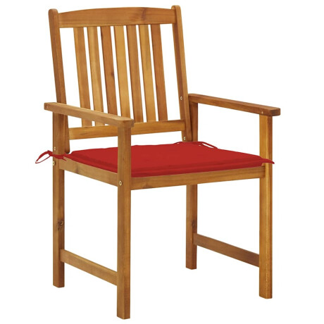 vidaXL Tuinstoelen 2 st met kussens massief acaciahout afbeelding2 - 1