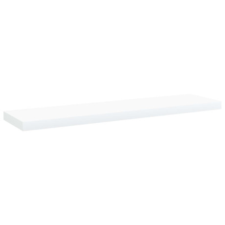 vidaXL Wandschappen 4 st 40x10x1,5 cm bewerkt hout wit afbeelding2 - 1