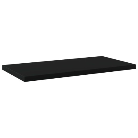 vidaXL Wandschappen 4 st 40x20x1,5 cm bewerkt hout zwart afbeelding2 - 1