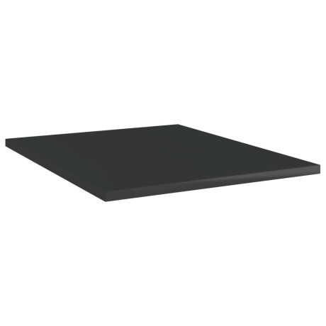 vidaXL Wandschappen 8 st 40x50x1,5 cm bewerkt hout hoogglans zwart afbeelding2 - 1