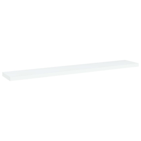 vidaXL Wandschappen 4 st 60x10x1,5 cm bewerkt hout wit afbeelding2 - 1