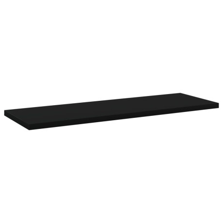 vidaXL Wandschappen 4 st 60x20x1,5 cm spaanplaat zwart afbeelding2 - 1