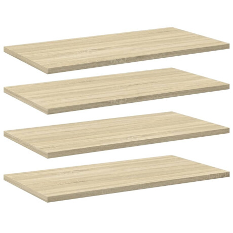 vidaXL Wandschappen 4 st 60x30x1,5 cm spaanplaat sonoma eikenkleurig afbeelding2 - 1