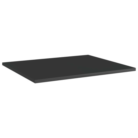 vidaXL Wandschappen 8 st 60x50x1,5 cm bewerkt hout hoogglans zwart afbeelding2 - 1