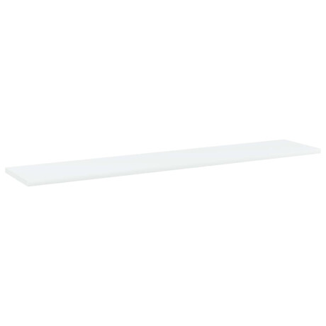vidaXL Wandschappen 4 st 100x20x1,5 cm bewerkt hout wit afbeelding2 - 1