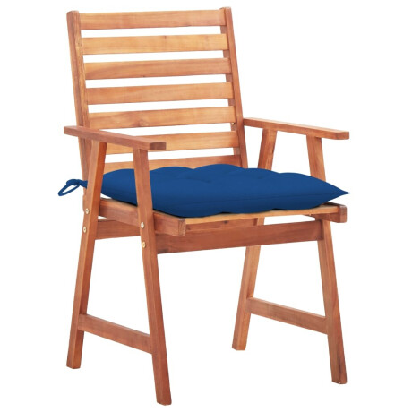vidaXL Tuinstoelen 2 st met kussens massief acaciahout afbeelding2 - 1