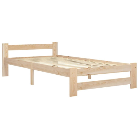 vidaXL Bedframe massief grenenhout 100x200 cm afbeelding2 - 1