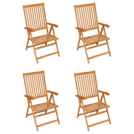 vidaXL Tuinstoelen 4 st met antracietkleurige kussens massief teakhout afbeelding2 - 1