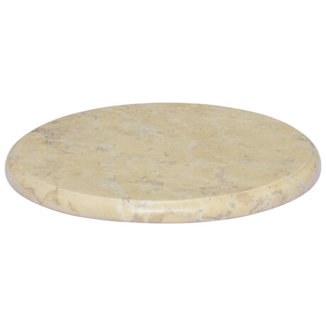 vidaXL Tafelblad Ø40x2,5 cm marmer crèmekleurig afbeelding2 - 1