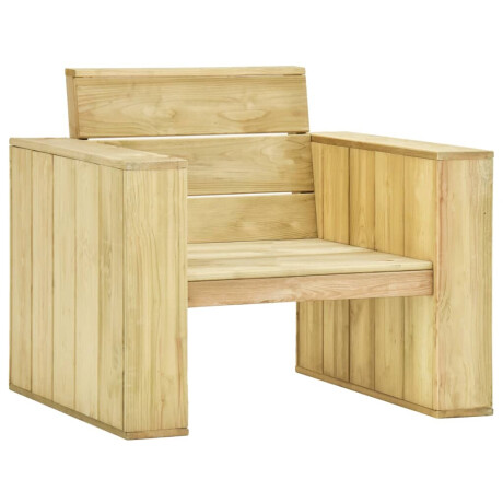 vidaXL Tuinstoelen 2 st met taupe kussens geïmpregneerd grenenhout afbeelding2 - 1