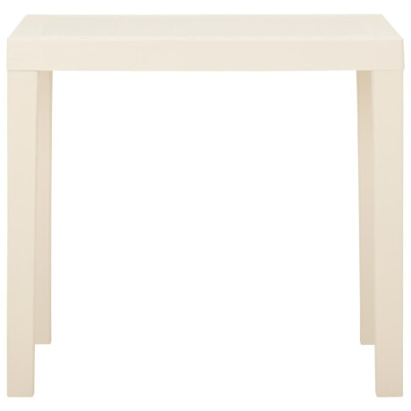 vidaXL Tuintafel 79x65x72 cm kunststof wit afbeelding2 - 1