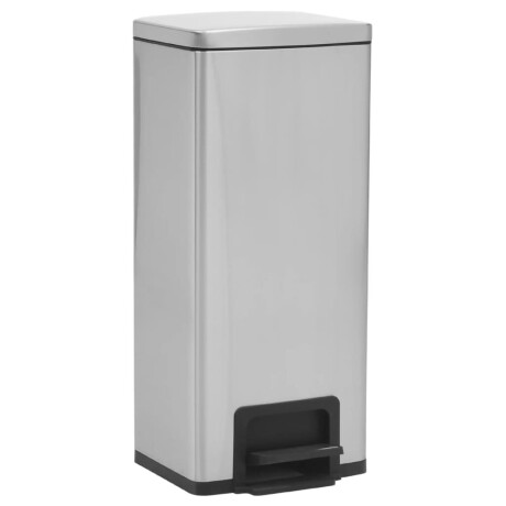 vidaXL Pedaalemmer met anti-vingerafdruk 30 L RVS zilverkleurig afbeelding2 - 1