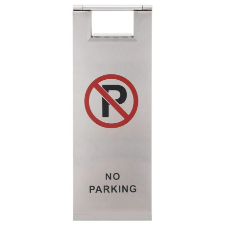 vidaXL Waarschuwingsbord niet parkeren inklapbaar roestvrij staal afbeelding2 - 1
