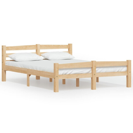 vidaXL Bedframe massief grenenhout 140x200 cm afbeelding2 - 1