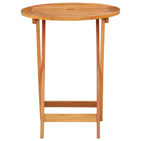 vidaXL Tuintafel inklapbaar Ø60x75 cm massief eucalyptushout afbeelding2 - 1