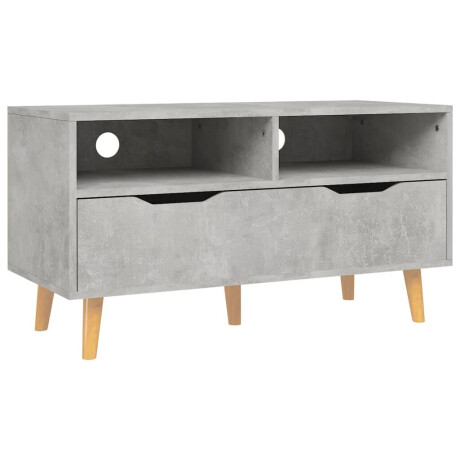 vidaXL Tv-meubel 90x40x48,5 cm bewerkt hout betongrijs afbeelding2 - 1