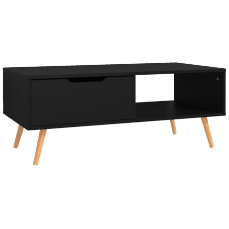 vidaXL Salontafel 100x49,5x43 cm bewerkt hout zwart afbeelding2 - 1