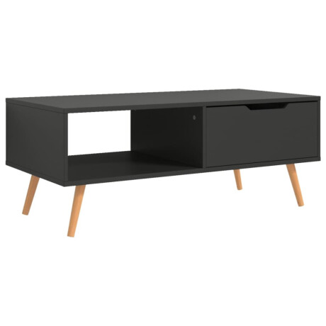 vidaXL Salontafel 100x49,5x43 cm bewerkt hout grijs afbeelding2 - 1