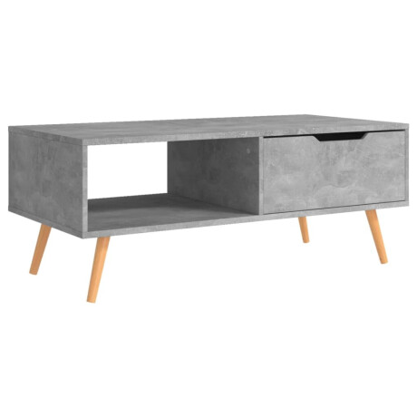 vidaXL Salontafel 100x49,5x43 cm bewerkt hout betongrijs afbeelding2 - 1