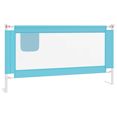 vidaXL Bedhekje peuter 160x25 cm stof blauw afbeelding2 - 1
