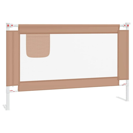 vidaXL Bedhekje peuter 120x25 cm stof taupe afbeelding2 - 1