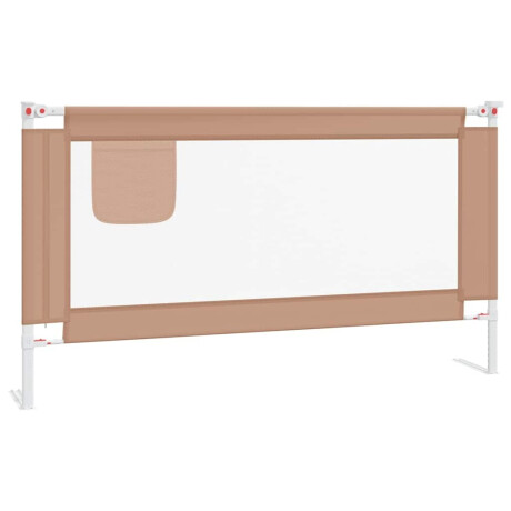 vidaXL Bedhekje peuter 150x25 cm stof taupe afbeelding2 - 1