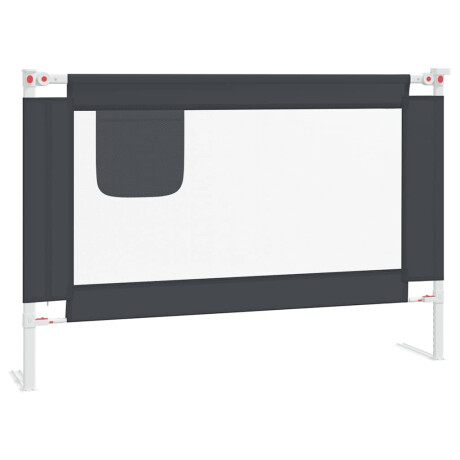 vidaXL Bedhekje peuter 100x25 cm stof donkergrijs afbeelding2 - 1